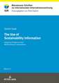 Use of Sustainability Information