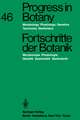 Progress in Botany / Fortschritte der Botanik: Morphology - Physiology - Genetics - Taxonomy - Geobotany / Morphologie - Physiologie - Genetik - Systematik - Geobotanik