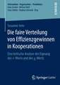 Die faire Verteilung von Effizienzgewinnen in Kooperationen: Eine kritische Analyse der Eignung des τ-Werts und des χ-Werts