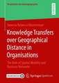 Knowledge Transfers over Geographical Distance in Organisations: The Role of Spatial Mobility and Business Networks