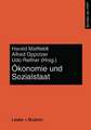 Ökonomie und Sozialstaat: In memoriam Helmut Fangmann