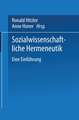 Sozialwissenschaftliche Hermeneutik: Eine Einführung