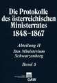 Die Protokolle Des Osterreichischen Ministerrates 1848-1867. Abteilung II