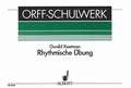 Rhythmische Ubung (Rhythmic Exercises): For Orff Instruments