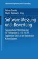 Software-Messung und -Bewertung: Tagungsband Workshop der GI-Fachgruppe 2.1.10 10./11. September 2001 an der Universität Kaiserslautern