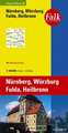 Falk Regionalkarte 12. Nürnberg, Würzburg, Fulda, Heilbronn. 1 : 150 000