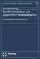 Rechtliche Grenzen von allgemeinen Studienabgaben