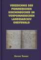 Verzeichnis der pommerschen Kirchenbücher im Vorpommerschen Landesarchiv Greifswald