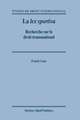 La <i>lex sportiva</i>: Recherche sur le droit transnational