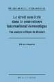 Le droit non écrit dans le contentieux international économique: Une analyse critique de discours