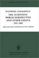 The Scientific World-Perspective and Other Essays, 1931–1963