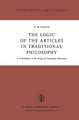 The Logic of the Articles in Traditional Philosophy: A Contribution to the Study of Conceptual Structures