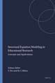 Structural Equation Modeling in Educational Research: Concepts and Applications