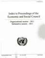 Index to the Proceedings of the Economic and Social Council: 2011