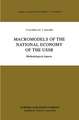 Macromodels of the National Economy of the USSR: Methodological Aspects