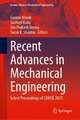 Recent Advances in Mechanical Engineering: Select Proceedings of CAMSE 2021