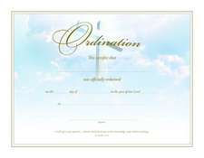 Ordination Certificate