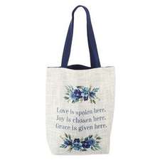 Tote Bag Canvas Love Joy Grace