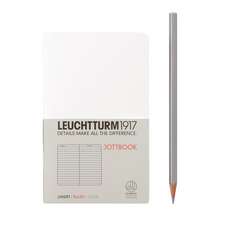 Agendă nedatată Leuchtturm Jottbook: White, Pocket, pagini liniate