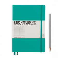 Agendă nedatată Leuchtturm Medium (A5): Emerald, pagini liniate