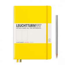 Agendă nedatată Leuchtturm Medium (A5): Lemon, pagini punctate