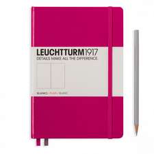 Agendă nedatată Leuchtturm Medium (A5): Berry, pagini albe