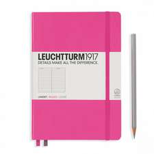 Agendă nedatată Leuchtturm Medium (A5): New Pink, pagini liniate