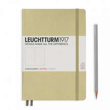 Agendă nedatată Leuchtturm Medium (A5): Sand, pagini punctate