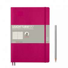 Agendă nedatată Leuchtturm Composition (B5): Berry, pagini liniate