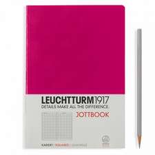 Agendă nedatată Leuchtturm Jottbook: Berry, Medium, pagini cu pătrățele