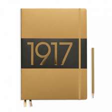 Agende Leuchtturm Special Metallic Edition 1917 (Hardcover): Gold, Master Slim, pagini punctate