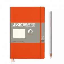 Agendă Leuchtturm Notes Paperback (B6+): Orange, pagini albe