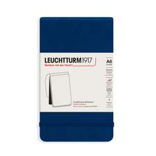 Leuchtturm Reporter Notepad Pocket, Navy, Dotted, A6