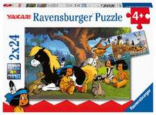 Ravensburger Kinderpuzzle 05577 - Yakari und seine Freunde - 2x24 Teile Yakari Puzzle für Kinder ab 4 Jahren