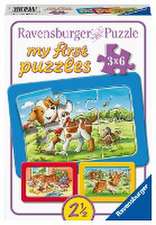 Meine Tierfreunde My first puzzle - Rahmenpuzzle 3 x 6 Teile