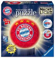 Nachtlicht FC Bayern München 3D Puzzle-Ball 72 Teile