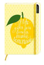 myNotes: If life gives you lemons, make lemonade / Notizbuch groß / blanko