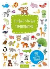 Funkel-Sticker Tierkinder