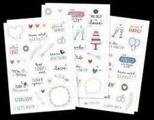 Sticker-Set Hochzeit