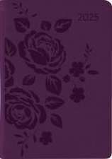 Ladytimer Mini Deluxe Purple 2025 - Taschen-Kalender 8x11,5 cm - Tucson Einband - mit Motivprägung - Weekly - 144 Seiten - Alpha Edition