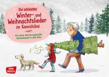 Die schönsten Winter- und Weihnachtslieder im Kamishibai. Kamishibai Bildkartenset.