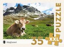 Demenz-Puzzle: Alpen. Das Demenz-Puzzle-Spiel mit 35 Puzzle-Teilen im XXL-Format.