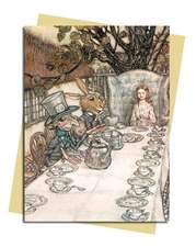 Arthur Rackham: Alice in Wonderland Tea Party Greeting Card: Pack of 6