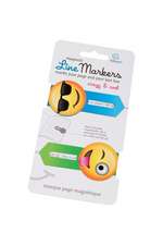 Line Markers (Emoji/Crazy&Cool) | Magnetische Lesezeichen | 2er Set