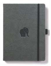 A5+ Grey Elephant Dotted