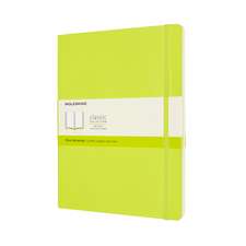 Moleskine Extra Large Plain Softcover Notebook: Lemon Green