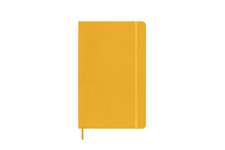 Moleskine Large Ruled Hardcover Silk Notebook: Orange Yellow