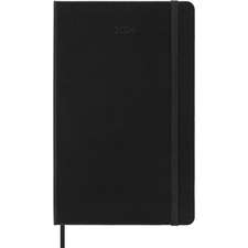 Moleskine 2024 12-Month Weekly Vertical Large Hardcover Notebook: Black