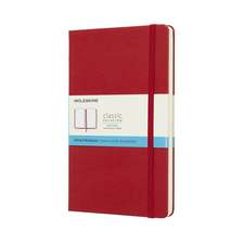 Moleskine Scarlet Red Notebook Large Dotted Hard