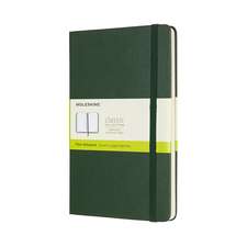 Moleskine Large Plain Hardcover Notebook: Myrtle Green